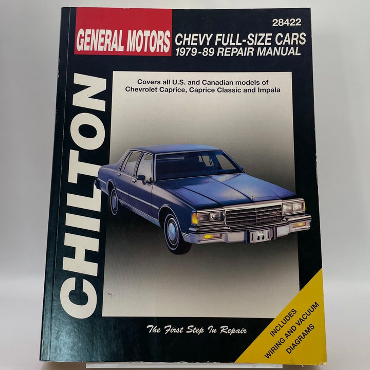 Chevrolet General Motors Chevy full-size cars, 1979-89 – Reparaturanleitung (Chilton)