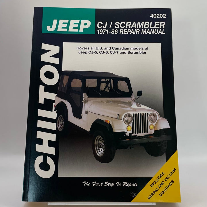Jeep CJ/Scrambler, 1971-86 – Reparaturanleitung (Chilton)