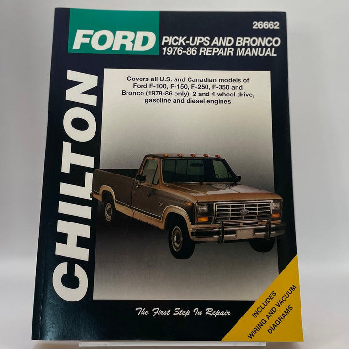 Ford pick-ups and Bronco 1976-86 – Reparaturanleitung (Chilton)