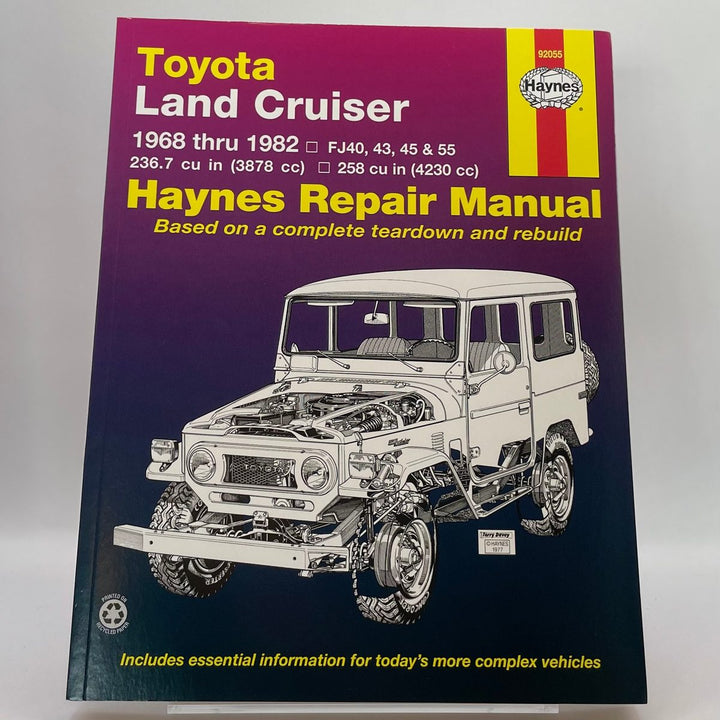Toyota Land Cruiser, 1968-1982 – Reparaturanleitung (Haynes)