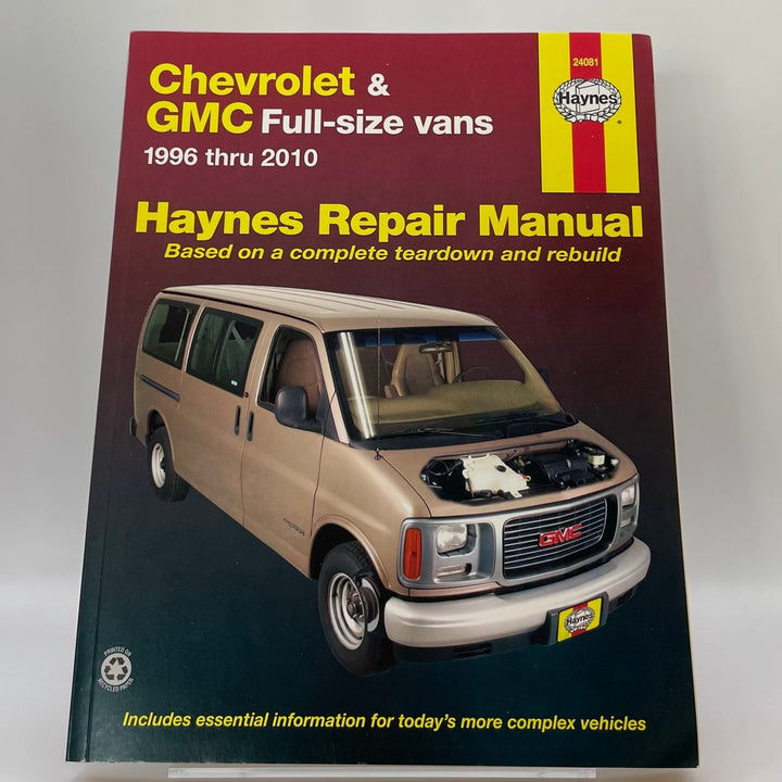 Chevrolet Express and GMC Savana full-size vans automotive – Reparaturanleitung (Haynes)
