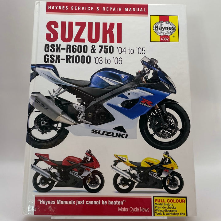 Suzuki GSX-R600, GSX-R750 & GSX-R1000 – Reparaturanleitung (Haynes)