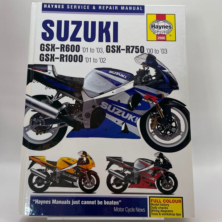 Suzuki GSX-R600, GSX-R750, and GSX-R1000 – Reparaturanleitung (Haynes)