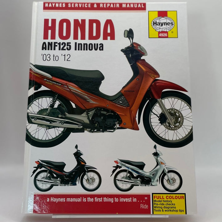 Honda Anf125 Innova – Reparaturanleitung (Haynes)