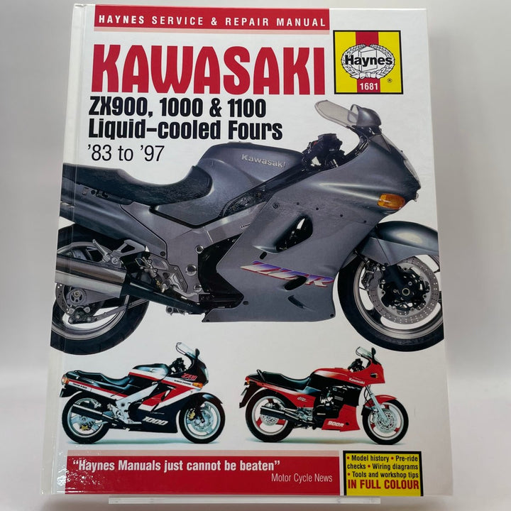 Kawasaki ZX900, 1000 & 1100 liquid-cooled fours service & – Reparaturanleitung (Haynes)