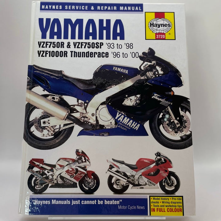 Yamaha YZF750R, YZF750SP, and YZF1000R Thunderace – Reparaturanleitung (Haynes)