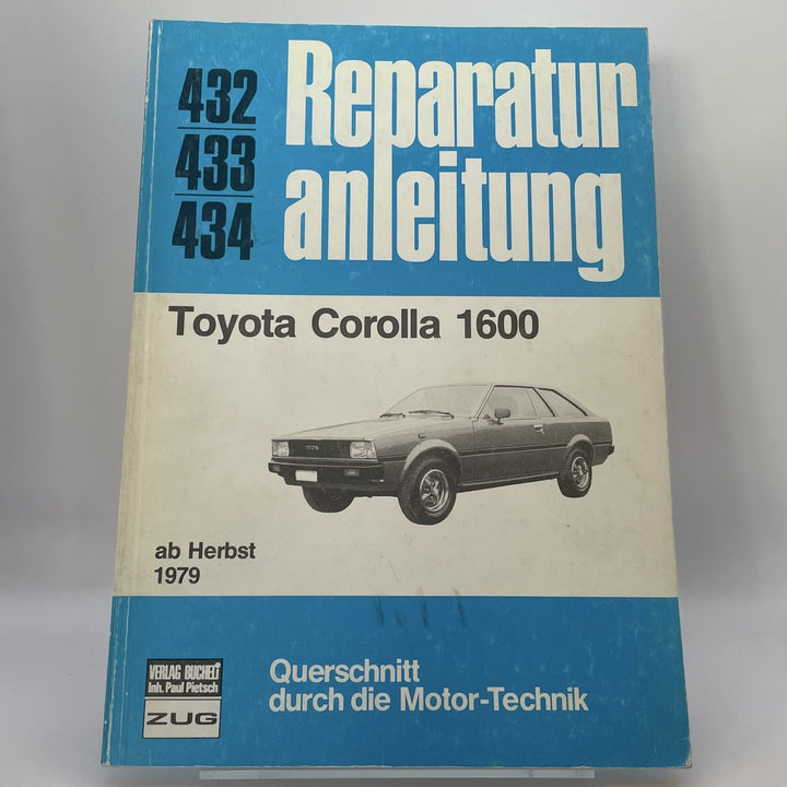 Toyota Corolla 1600 - Reparaturbuch – Originalfoto des Exemplars