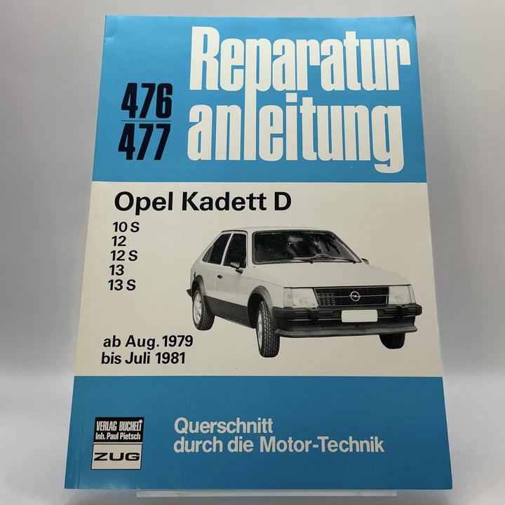 Opel Kadett D - Reparaturbuch – Originalfoto des Exemplars