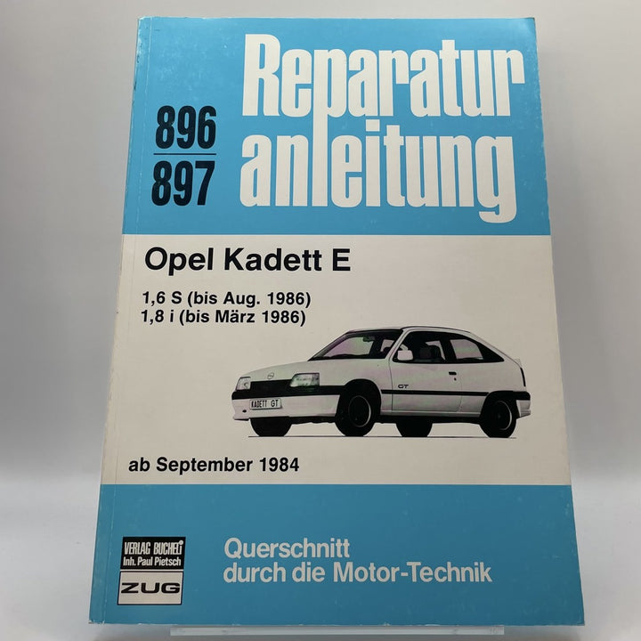 Opel Kadett E 09/84-86 - Reparaturbuch – Originalfoto des Exemplars