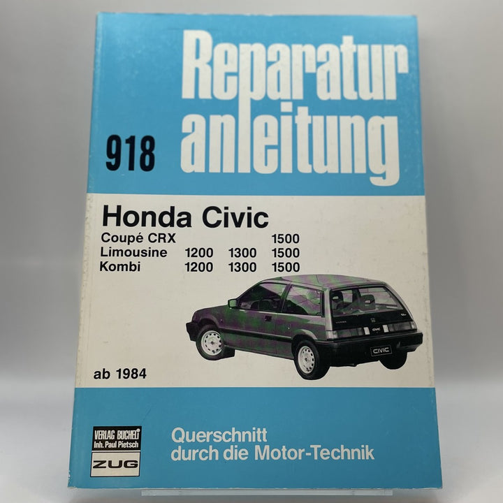 Honda Civic – Reparaturanleitung – Originalfoto des Exemplars