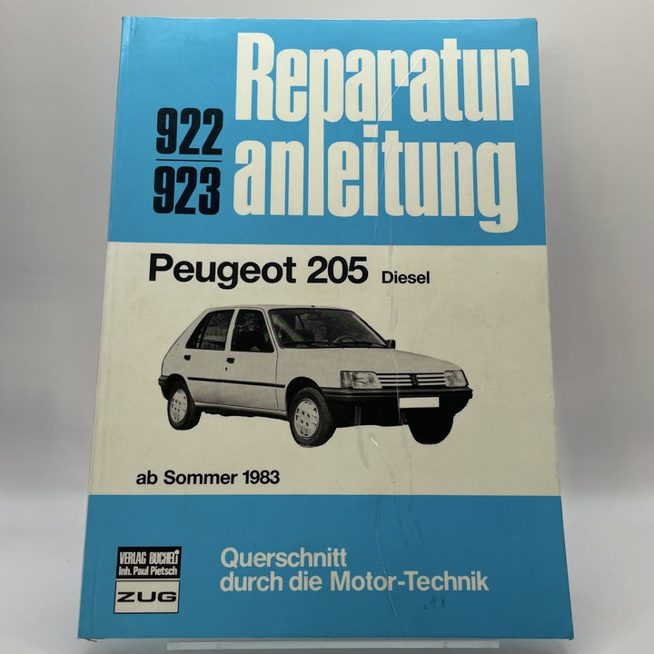 Peugeot 205 Diesel ab Sommer 1983 - Reparaturbuch – Originalfoto des Exemplars