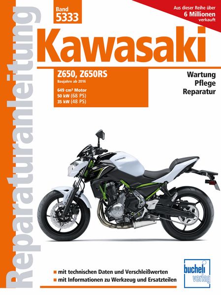 Kawasaki Z650/Z650RS ab Baujahr 2016 – Motoren 649 cm3, 50 kW (68 PS) und 35 kW (48 PS), Buchcover