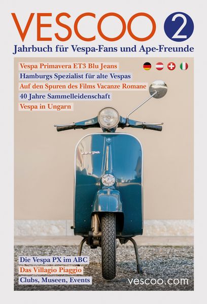 VESCOO Jahrbuch für Vespa-Fans und Ape-Freunde – Ausgabe 2, Buchcover