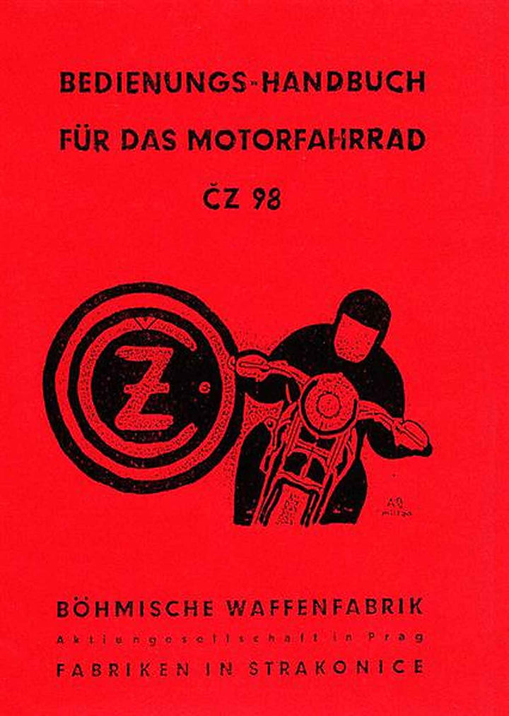 CZ 98 Betriebsanleitung, Buchcover