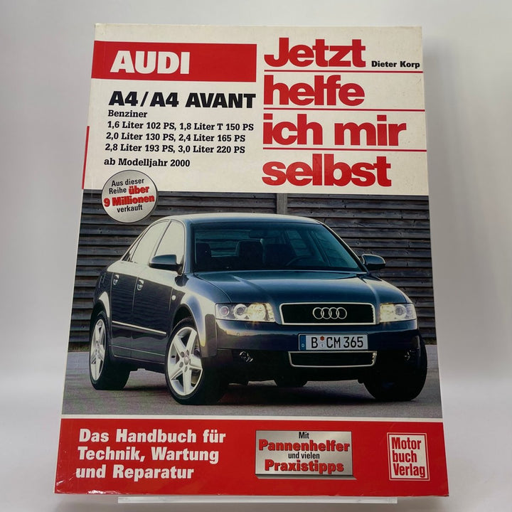 Audi A4 Benziner – Reparaturanleitung – neues quadratisches Originalfoto 9783613021389