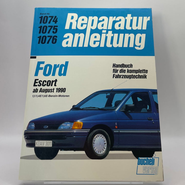 Ford Escort ab August 1990 – Reparaturanleitung – neues quadratisches Originalfoto 9783716818138