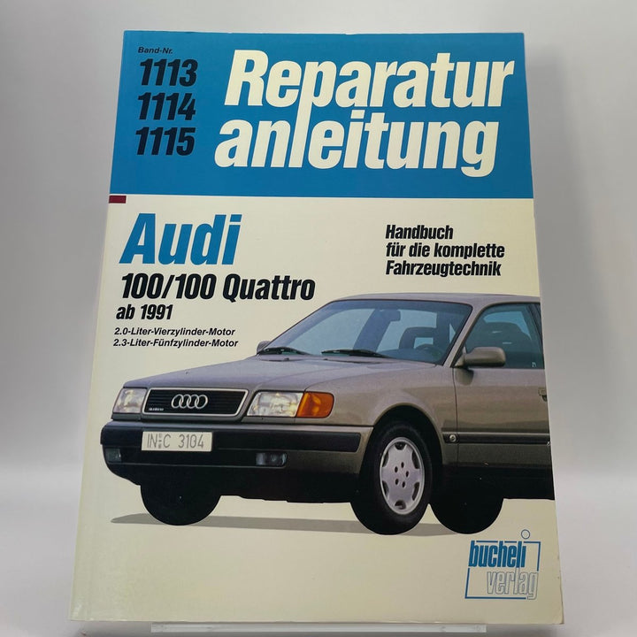 Audi 100 / 100 Quattro (ab 1991) – Reparaturanleitung – neues quadratisches Originalfoto 9783716818329