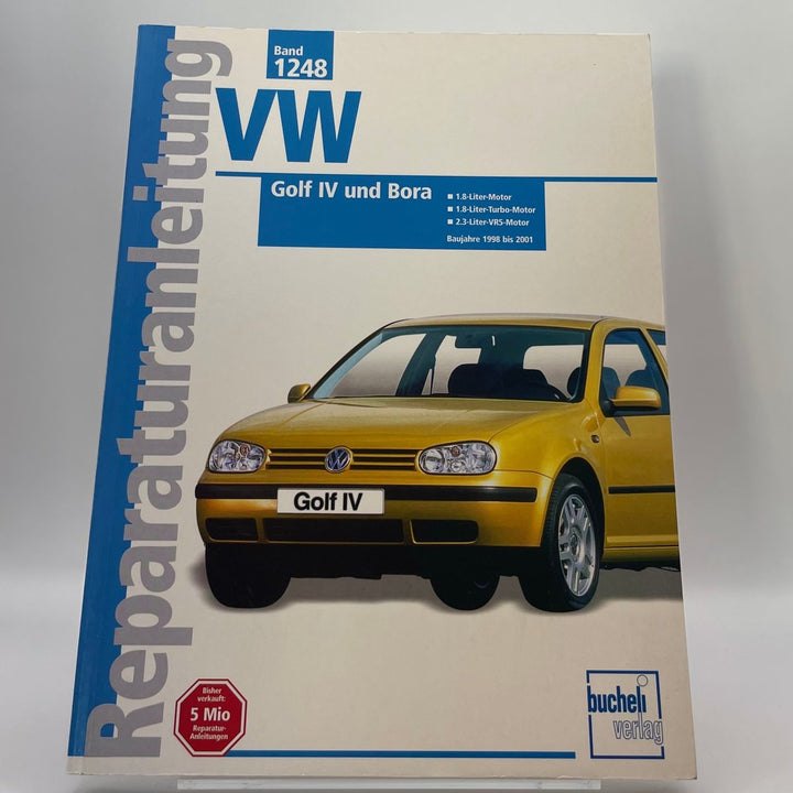 VW Golf IV / Bora 1998-1999 – Reparaturanleitung – neues quadratisches Originalfoto 9783716820117