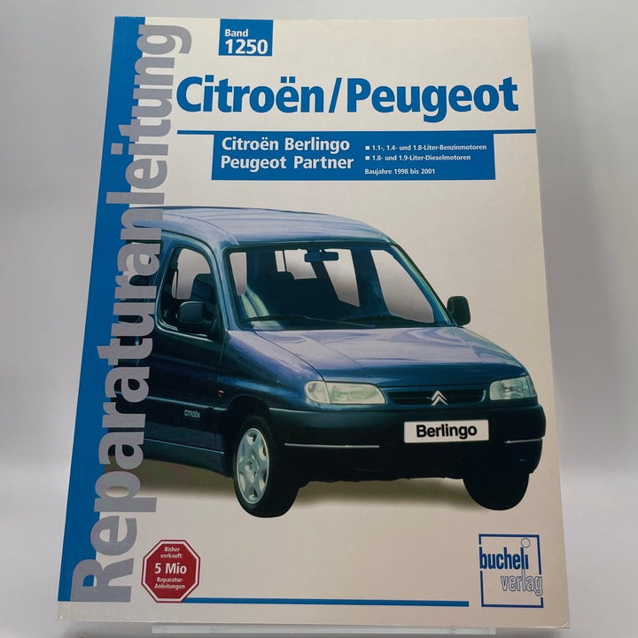 Citroën Berlingo / Peugeot Partner – Reparaturanleitung – neues quadratisches Originalfoto 9783716820131