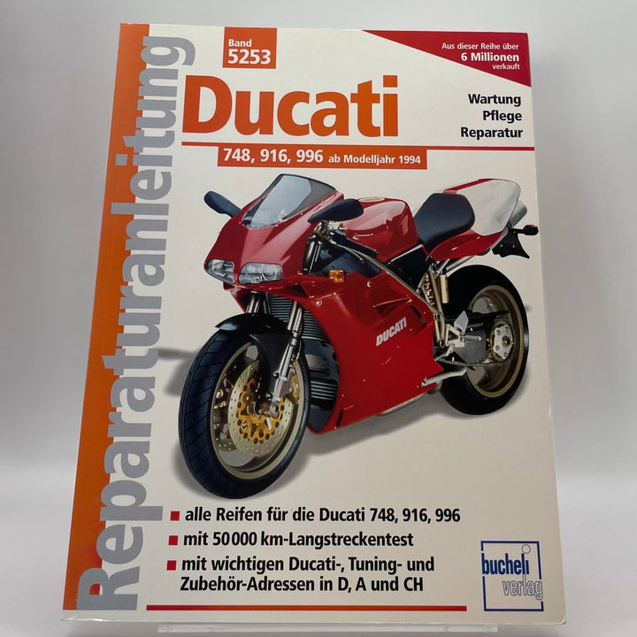 Ducati 748, 916, 996 – Reparaturanleitung – neues quadratisches Originalfoto 9783716820469