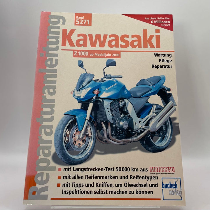 Kawasaki Z 1000 – Reparaturanleitung – neues quadratisches Originalfoto 9783716820834