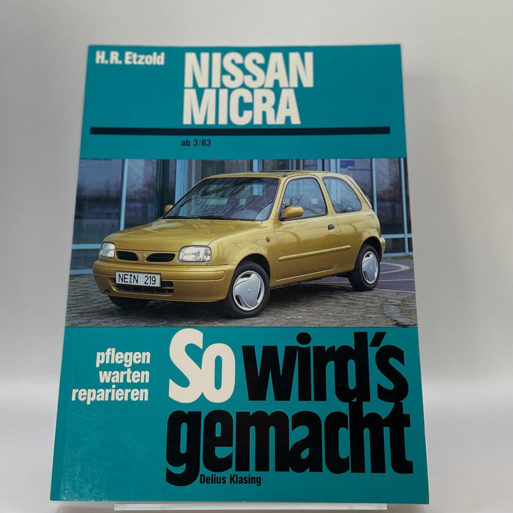Nissan Micra 3/83 - 12/02 (3/83–12/02) – Reparaturanleitung – neues quadratisches Originalfoto 9783768808019