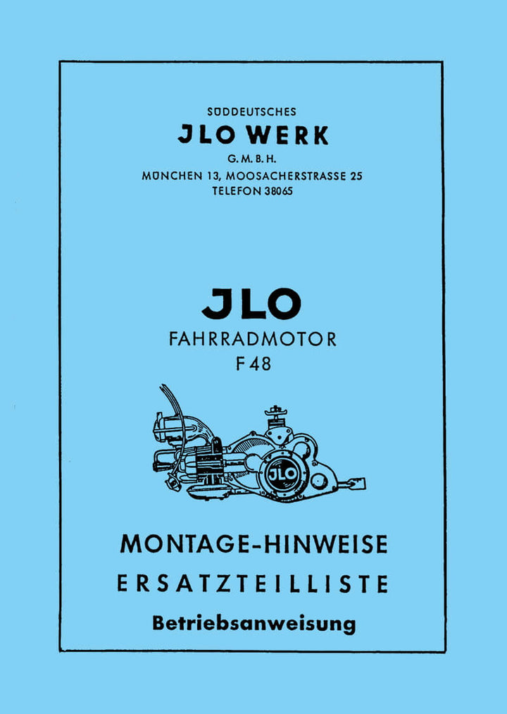 ILO F48 Betriebsanleitung / Reparaturanleitung / Ersatzteilkatalog, Titelseite