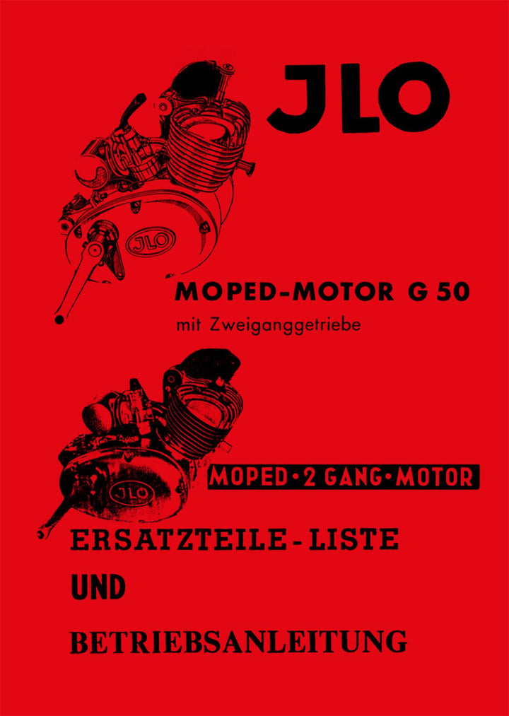 ILO G50 Betriebsanleitung und Ersatztilkatalog, Titelseite