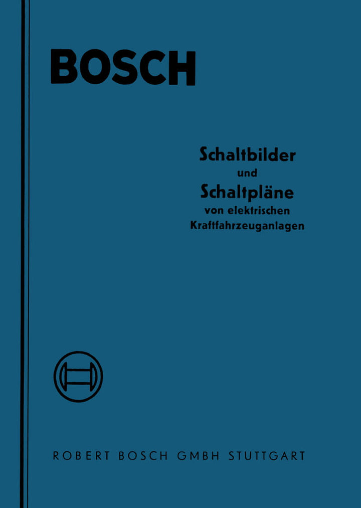 Bosch Schaltbilder und Schaltpläne für KFZ, Titelseite