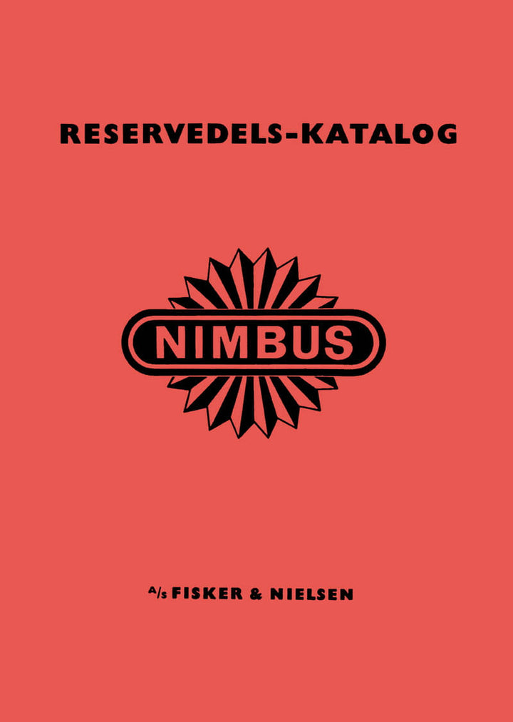 Nimbus 4-Zylinder-Modelle Reservedels-Katalog, Titelseite