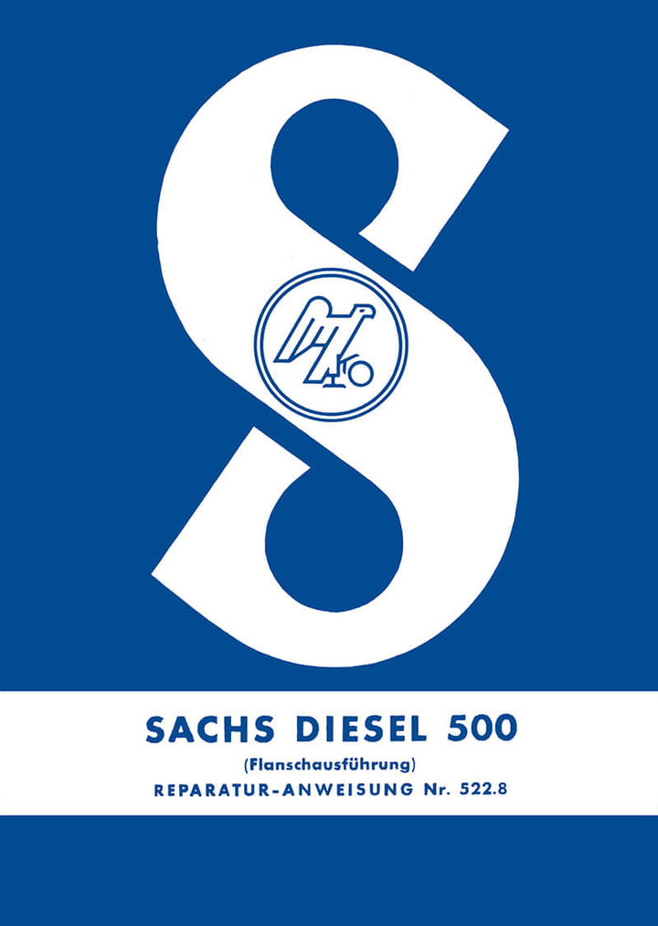 Sachs Diesel 500 Reparaturanweisung, Titelseite