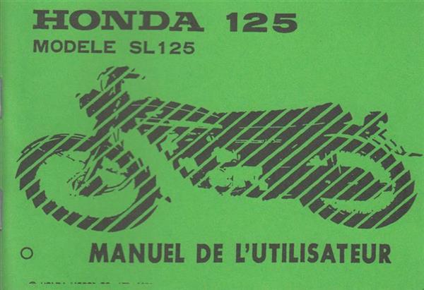 Honda SL125 Manuel de l&