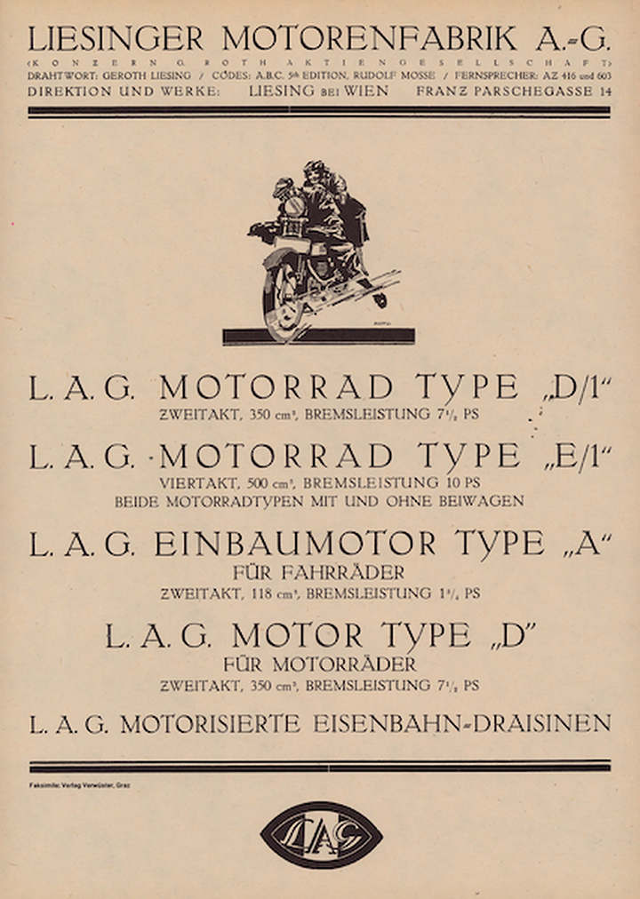 LAG 350 D3 Prospekt, Titelseite