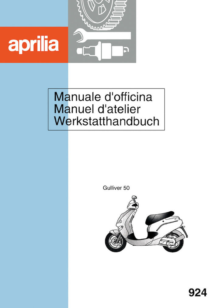 Aprilia Gulliver 50 Werkstatthandbuch, Titelseite