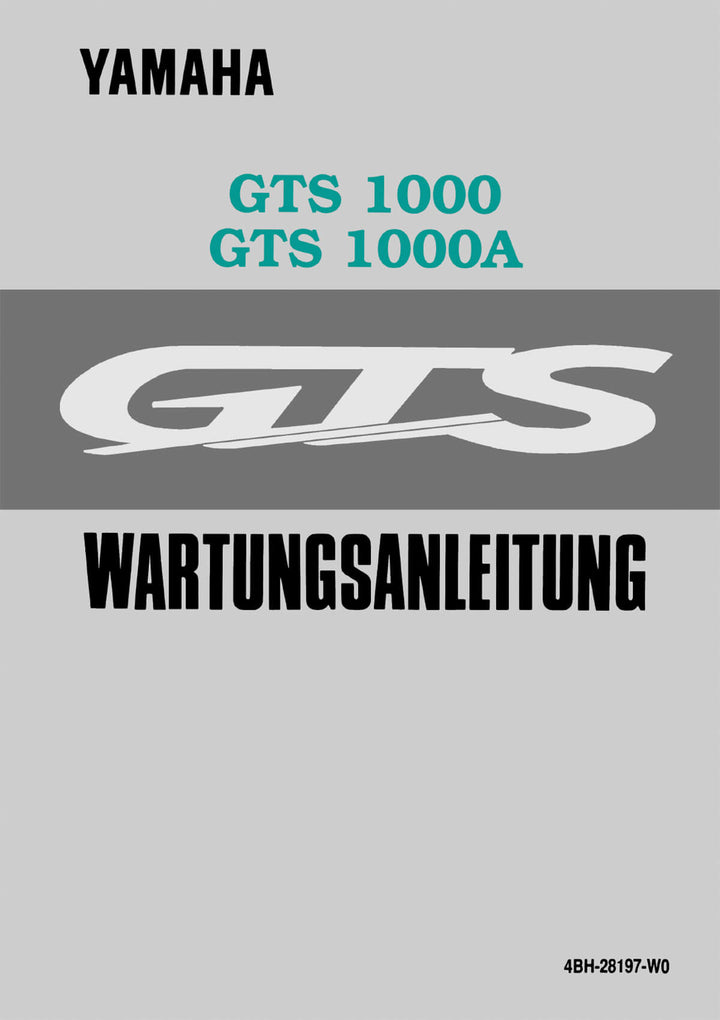 Yamaha GTS1000 und GTS1000A Reparaturanleitung