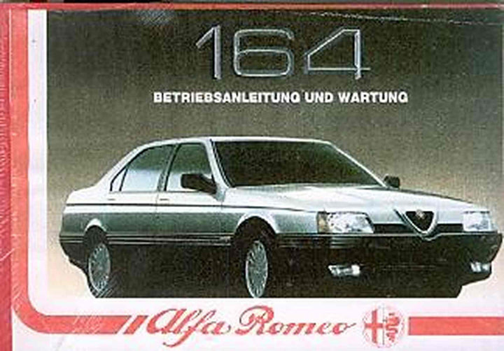 Alfa Romeo 164, Betriebsanleitung, Buchcover