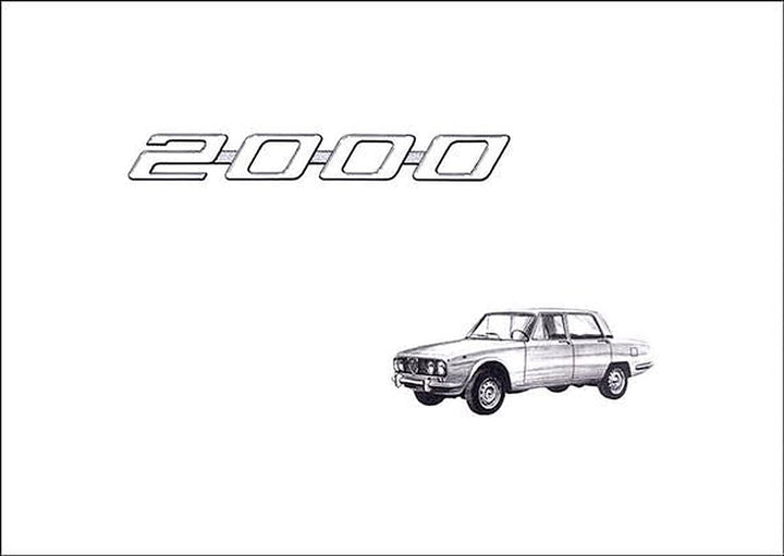 Alfa Romeo 2000 Berlina Ersatzteilkatalog, Buchcover