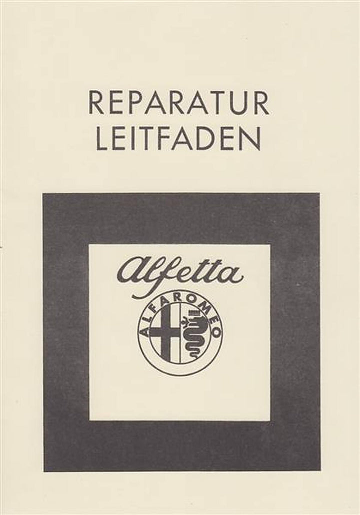 Alfa Romeo Alfetta, Reparatur Leitfaden, Buchcover