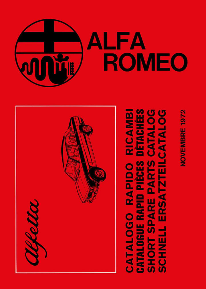 Alfa Romeo Alfetta Catalogo rapido per ricambi originali, Buchcover