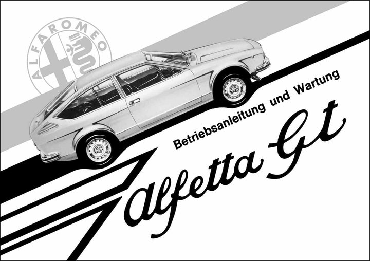 Alfa Romeo Alfetta GT Betriebsanleitung, Buchcover