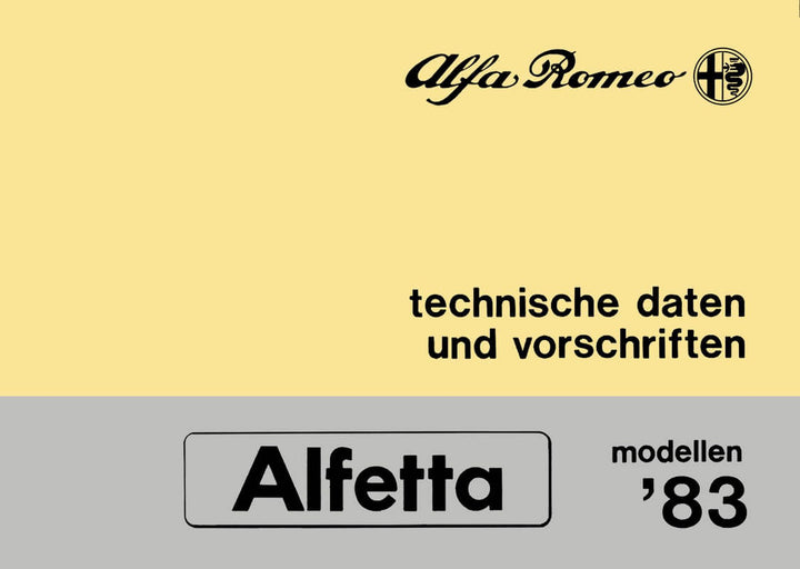 Alfa Romeo Alfetta Modelle &