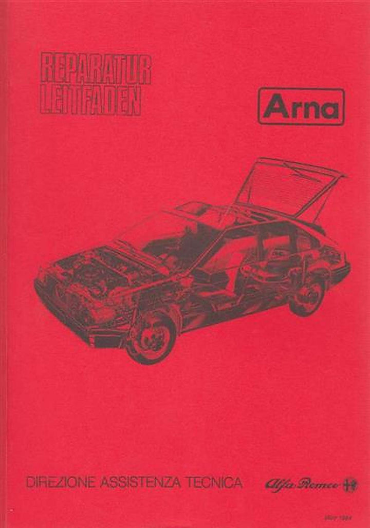 Alfa Romeo Arna Werkstatt-Handbuch, Buchcover