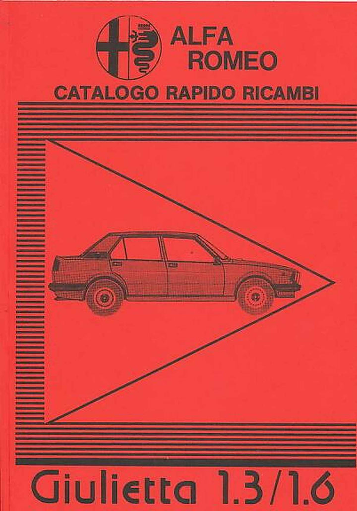 Alfa Romeo Giulietta 1,3 und 1,6 Ersatzteilkatalog, Buchcover
