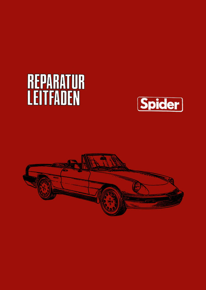 Alfa Romeo Spider Reparaturanleitung, Buchcover