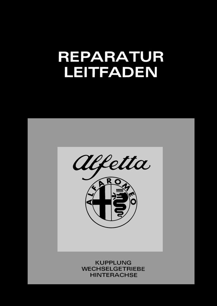 Alfa Romeo Alfetta Reparatur Leitfaden, Buchcover