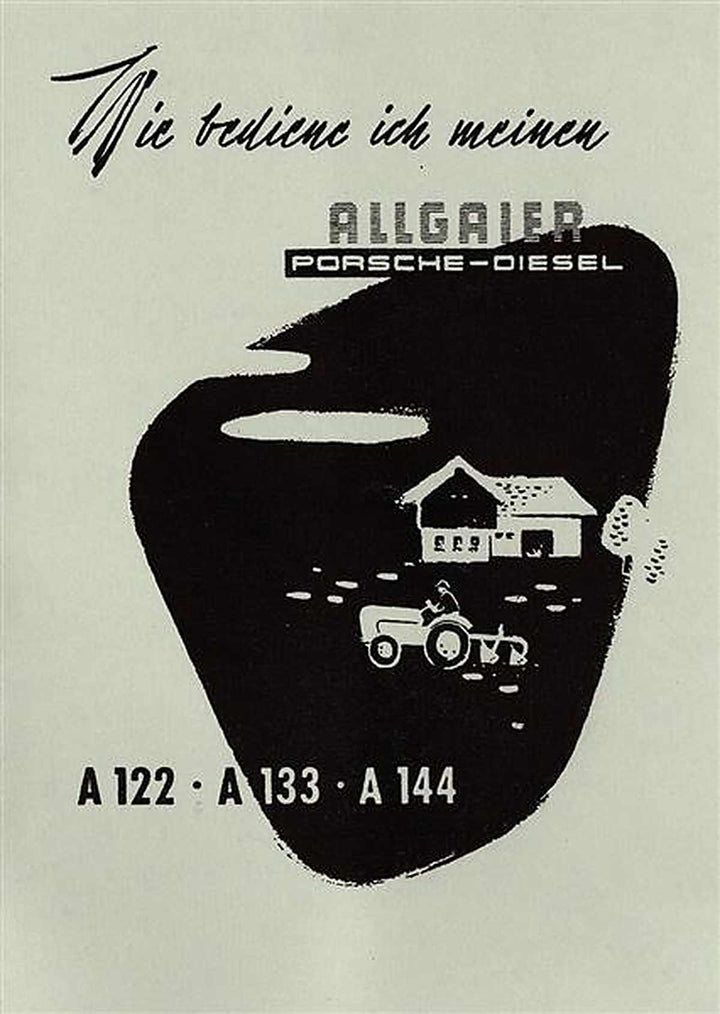 Allgaier A122 A133 A144 Traktor Betriebsanleitung, Buchcover