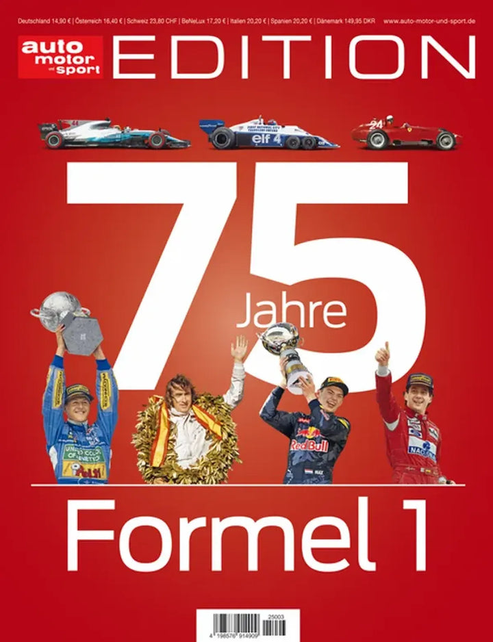 ams Edition, 75 Jahre Formel 1 - gedrucktes Buch zum Bestpreis! - verwuester.net