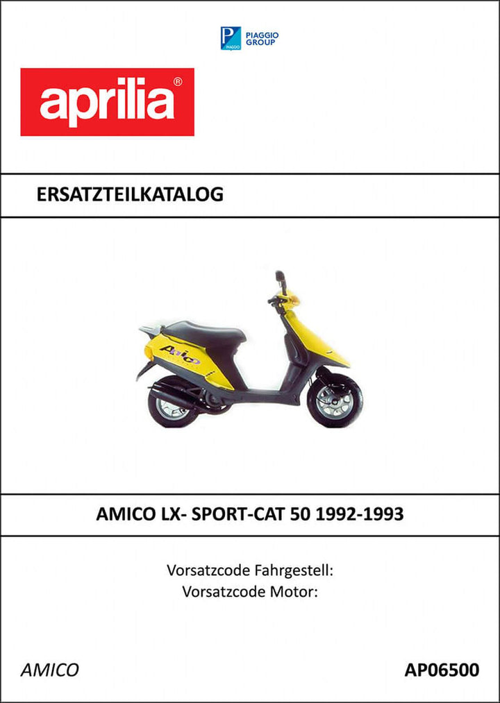 Aprilia Amico LX - Sport - CAT 50 Ersatzteilkatalog, Buchcover