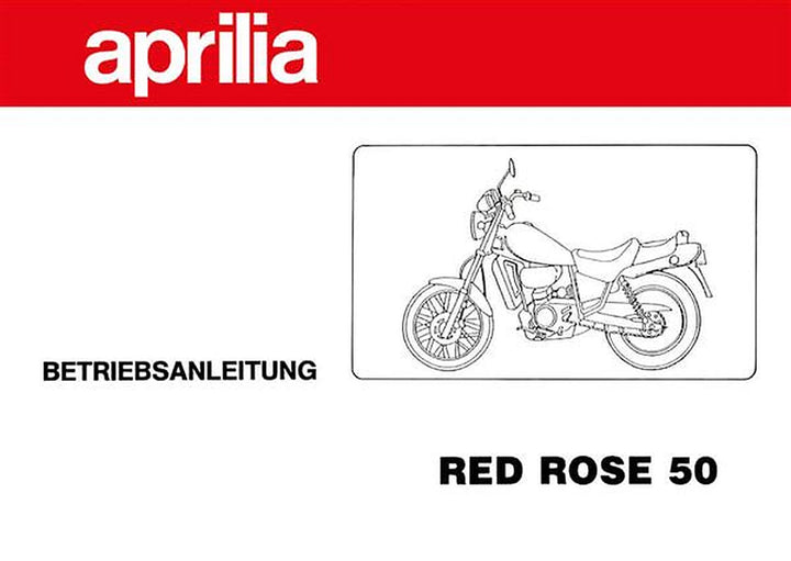 Aprilia Red Rose 50 Betriebsanleitung, Buchcover