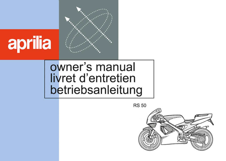 Aprilia RS50 Betriebsanleitung, Buchcover